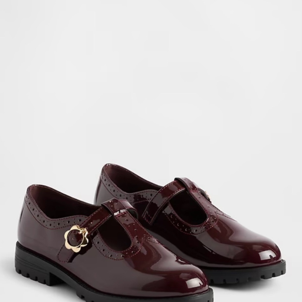 GAP Burgundy Patent Leather Loafers